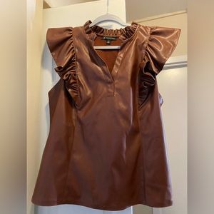 Inc International Concepts leather top